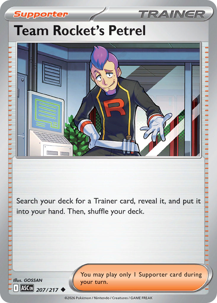Team Rocket's Petrel – Ascended Heroes 207/217 Pokémon card