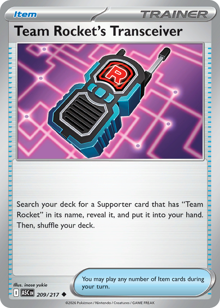 Team Rocket's Transceiver – Ascended Heroes 209/217 Pokémon card
