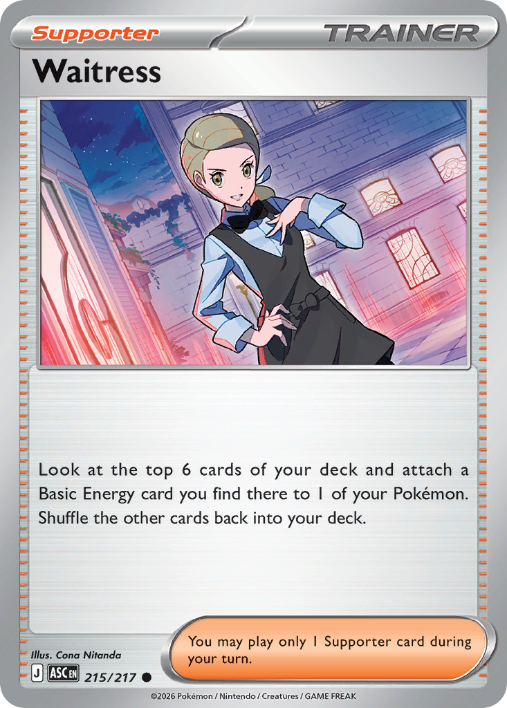 Waitress – Ascended Heroes 215/217 Pokémon card