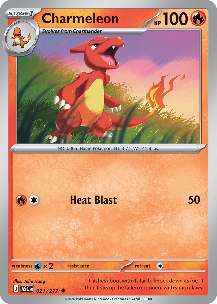 Charmeleon – Ascended Heroes 021/217 Pokémon card
