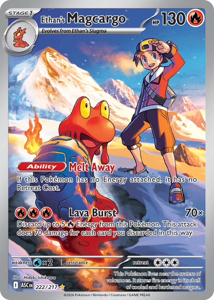 Ethan's Magcargo – Ascended Heroes 222/217 Pokémon card