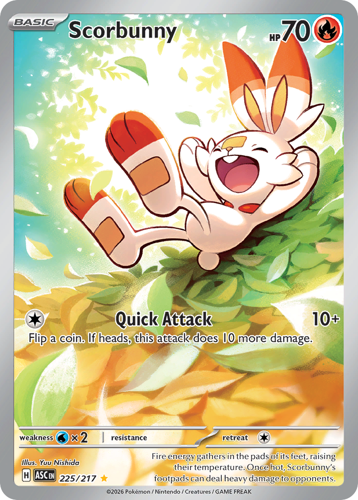 Scorbunny – Ascended Heroes 225/217 Pokémon card