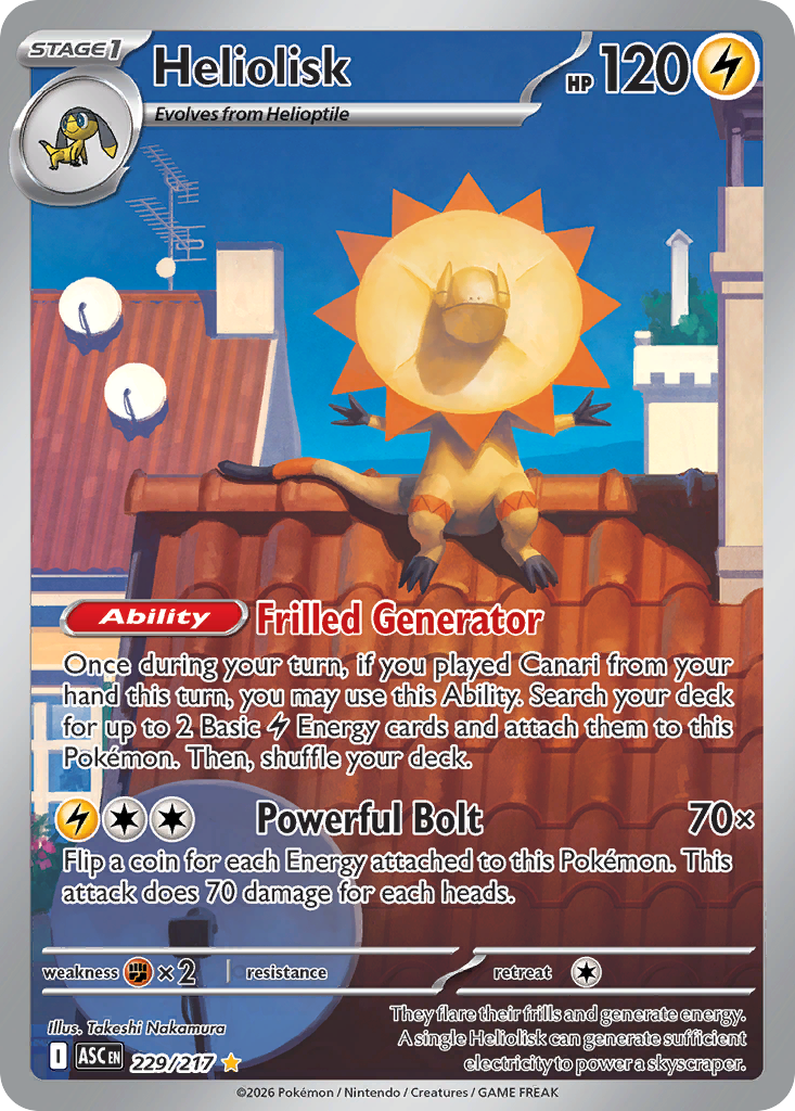 Heliolisk – Ascended Heroes 229/217 Pokémon card