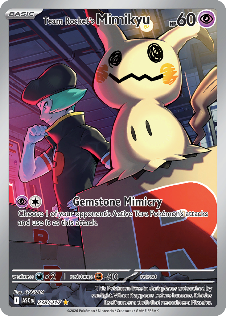 Team Rocket's Mimikyu – Ascended Heroes 238/217 Pokémon card