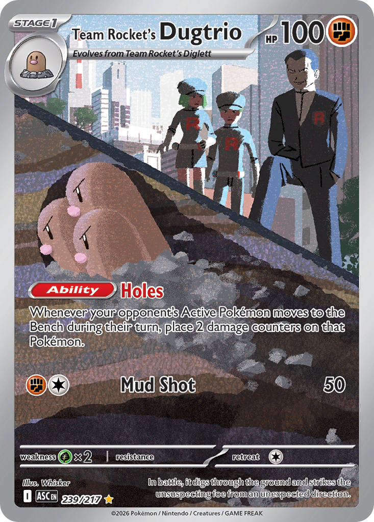 Team Rocket's Dugtrio – Ascended Heroes 239/217 Pokémon card