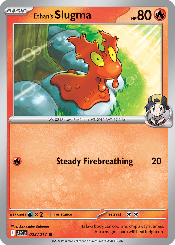 Ethan's Slugma – Ascended Heroes 023/217 Pokémon card