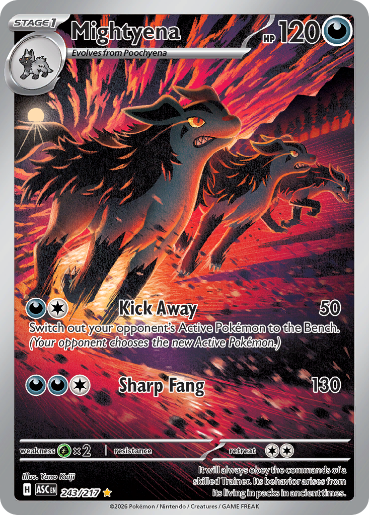 Mightyena – Ascended Heroes 243/217 Pokémon card
