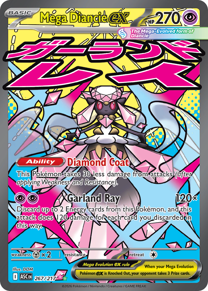 Mega Diancie ex – Ascended Heroes 267/217 Pokémon card