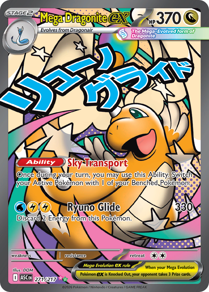 Mega Dragonite ex – Ascended Heroes 271/217 Pokémon card