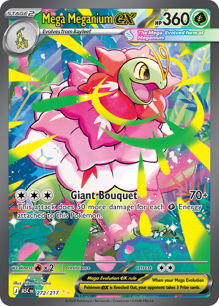 Mega Meganium ex – Ascended Heroes 272/217 Pokémon card