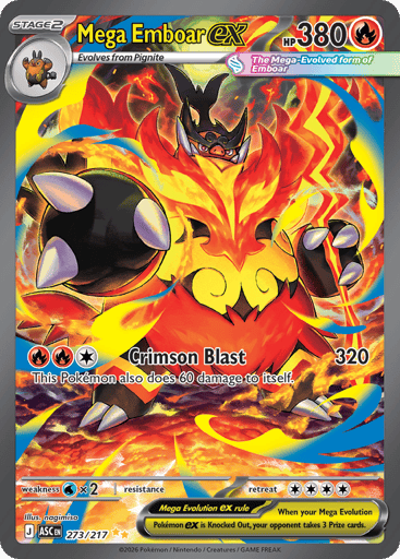 Mega Emboar ex - Ascended Heroes 273