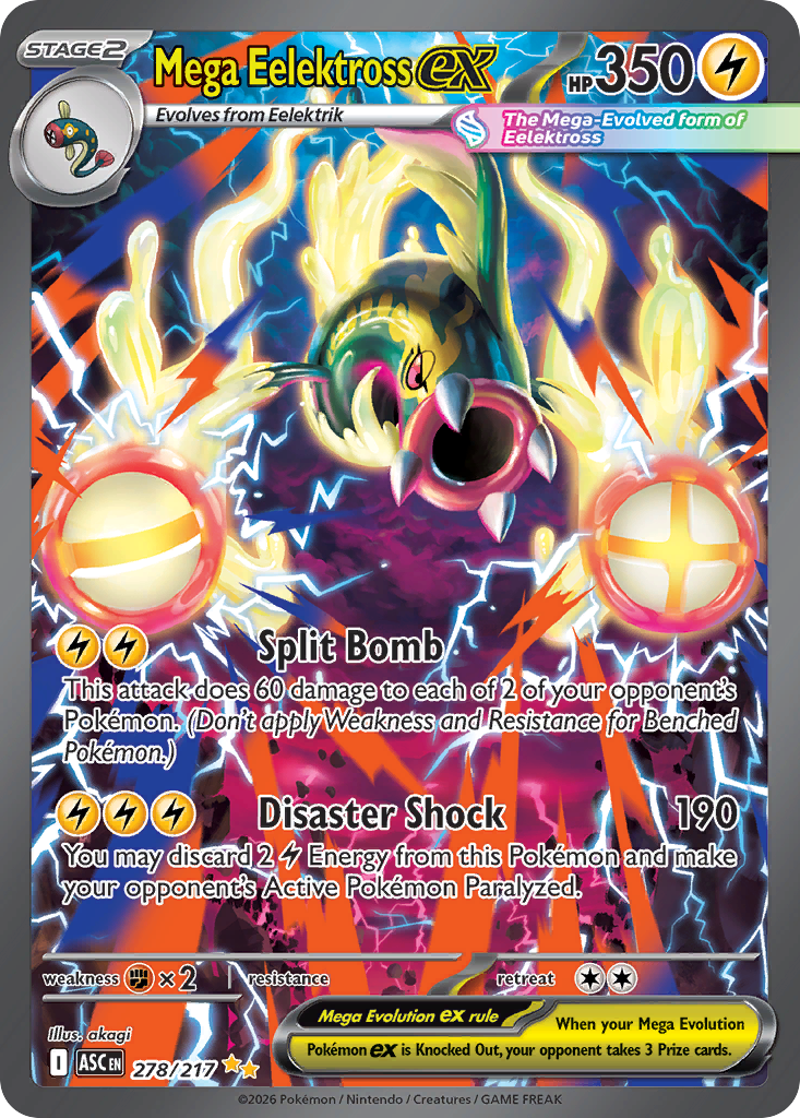 Mega Eelektross ex – Ascended Heroes 278/217 Pokémon card