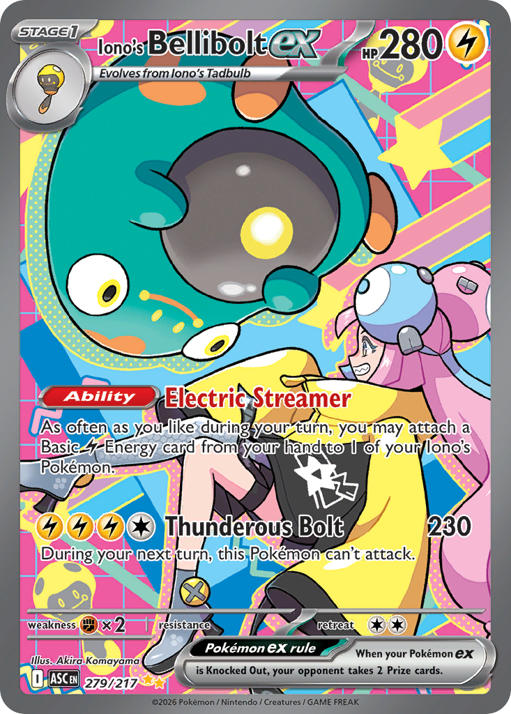 Iono's Bellibolt ex – Ascended Heroes 279/217 Pokémon card