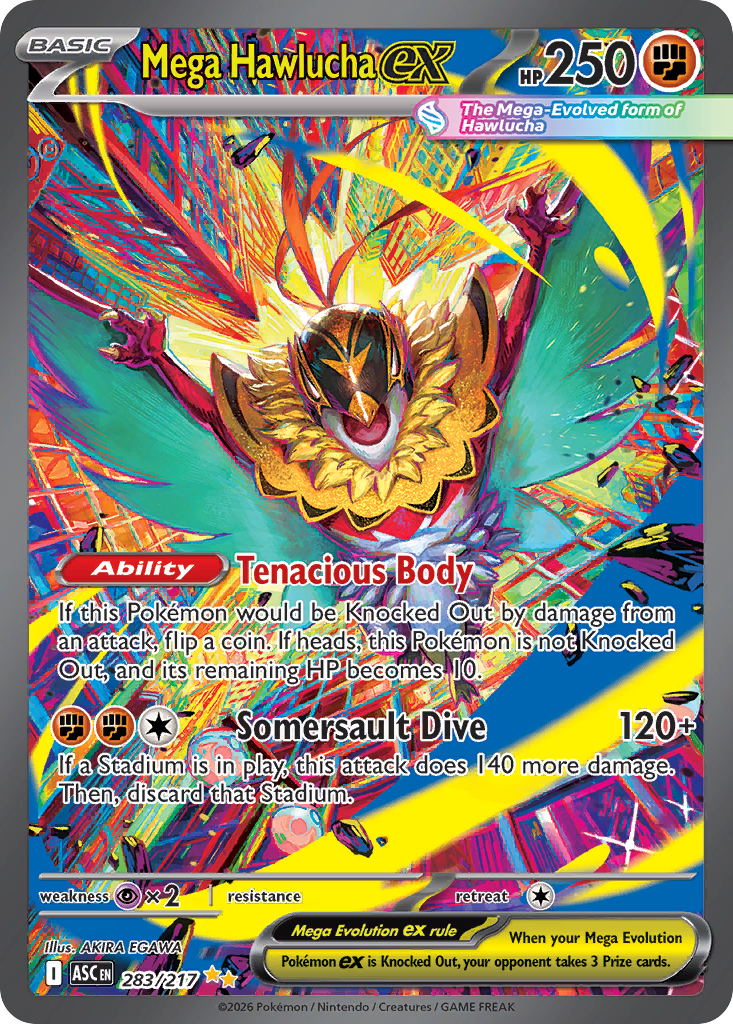 Mega Hawlucha ex – Ascended Heroes 283/217 Pokémon card