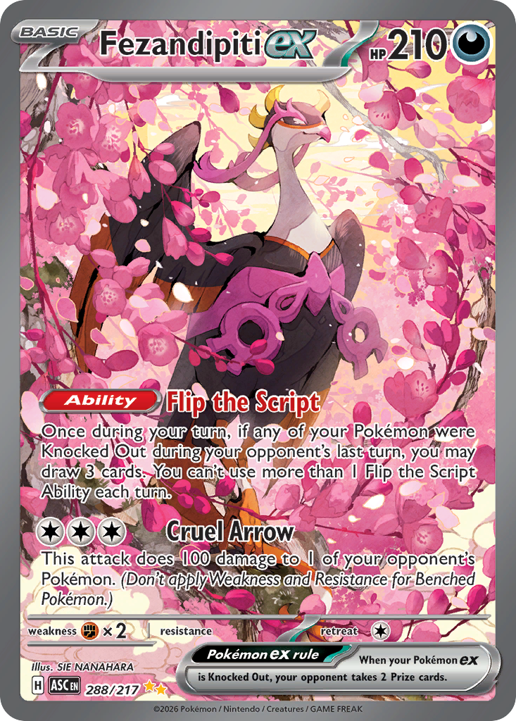 Fezandipiti ex – Ascended Heroes 288/217 Pokémon card