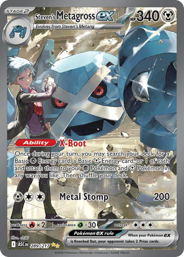 Steven's Metagross ex - Ascended Heroes 289