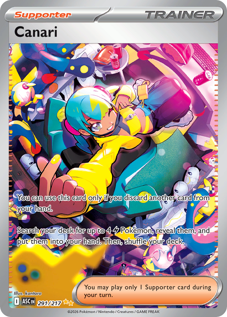Canari – Ascended Heroes 291/217 Pokémon card