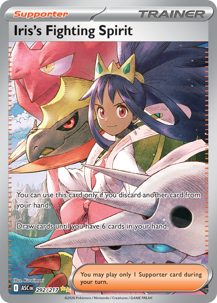 Iris's Fighting Spirit – Ascended Heroes 292/217 Pokémon card