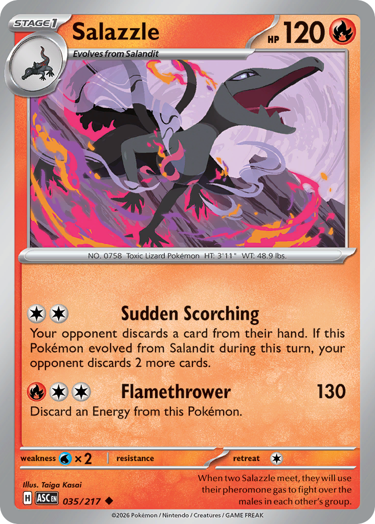 Salazzle – Ascended Heroes 035/217 Pokémon card