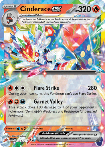 Cinderace ex - Ascended Heroes 38