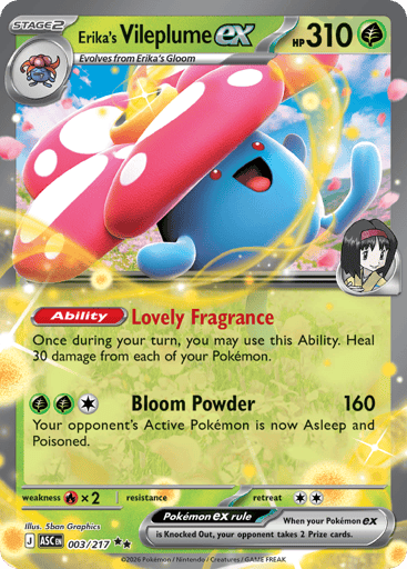 Erika's Vileplume ex - Ascended Heroes 3