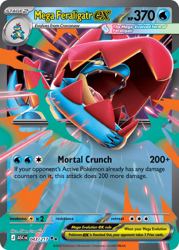 Mega Feraligatr ex - Ascended Heroes 43