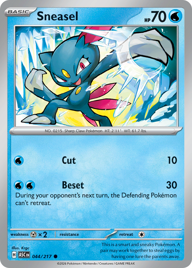 Sneasel – Ascended Heroes 044/217 Pokémon card