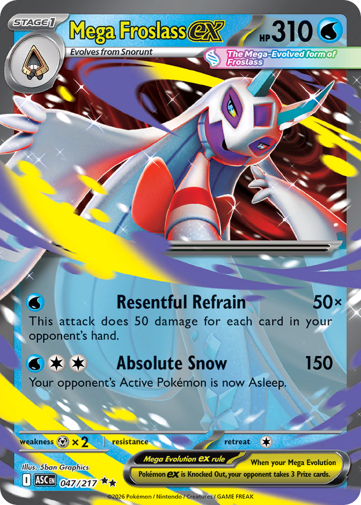 Mega Froslass ex – Ascended Heroes 047/217 Pokémon card