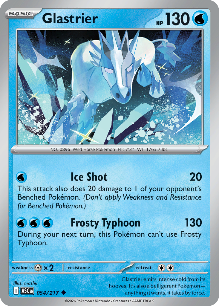 Glastrier – Ascended Heroes 054/217 Pokémon card