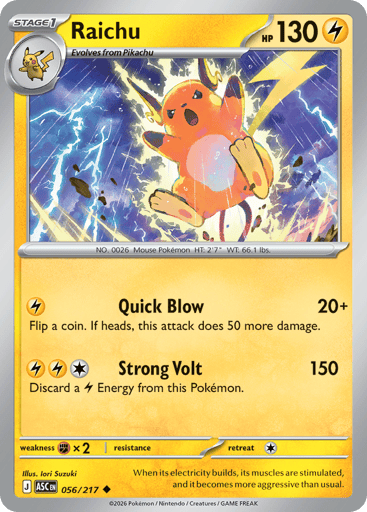 Raichu - Ascended Heroes 56