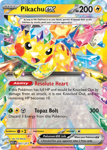 Pikachu ex - Ascended Heroes 57
