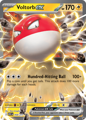 Voltorb ex - Ascended Heroes 58