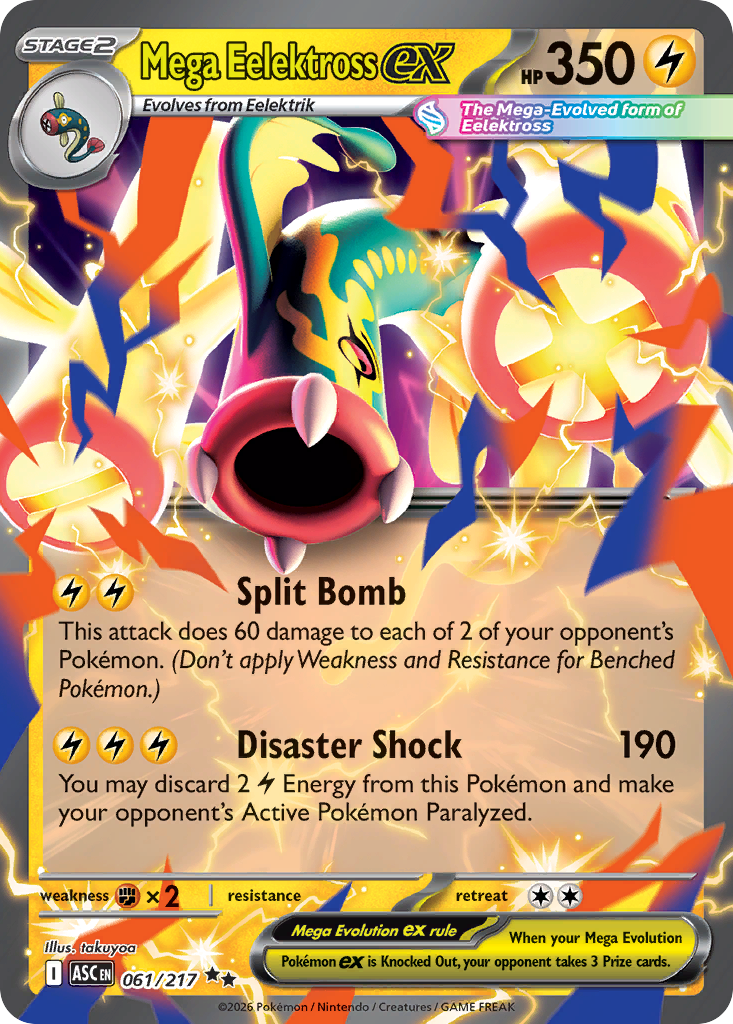 Mega Eelektross ex – Ascended Heroes 061/217 Pokémon card
