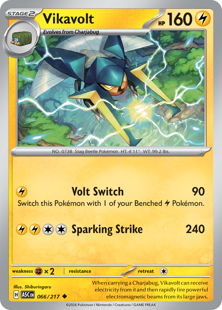 Vikavolt – Ascended Heroes 066/217 Pokémon card