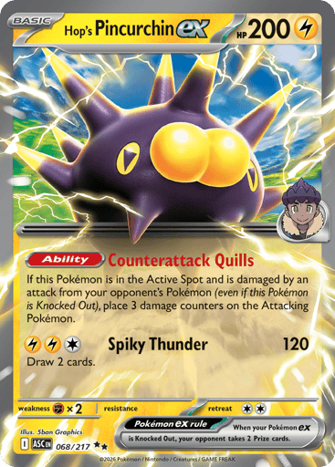 Hop's Pincurchin ex - Ascended Heroes 68