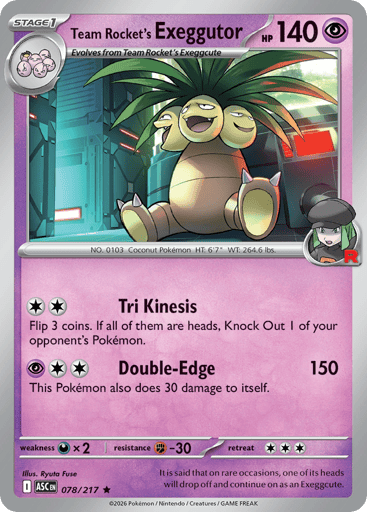 Team Rocket's Exeggutor - Ascended Heroes 78