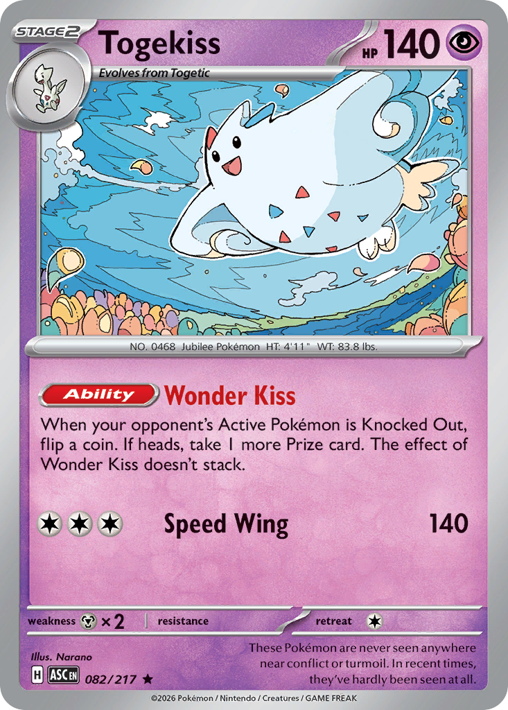 Togekiss – Ascended Heroes 082/217 Pokémon card