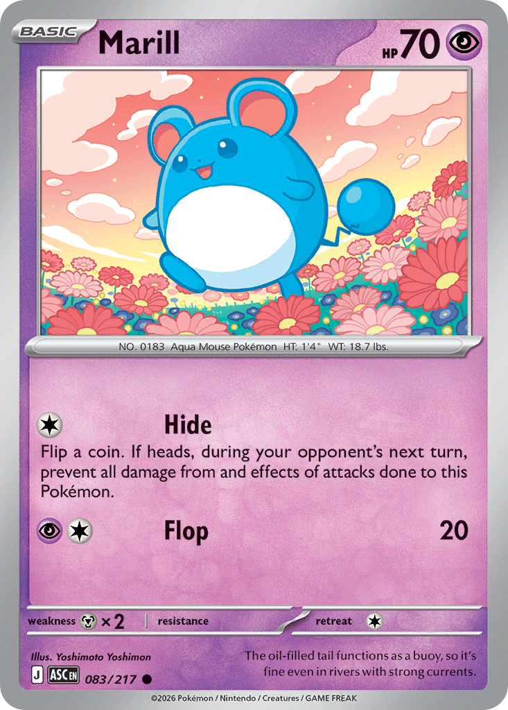Marill – Ascended Heroes 083/217 Pokémon card