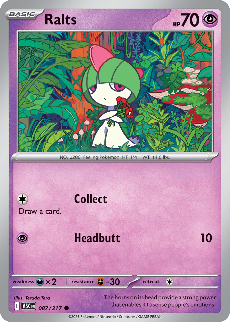 Ralts – Ascended Heroes 087/217 Pokémon card