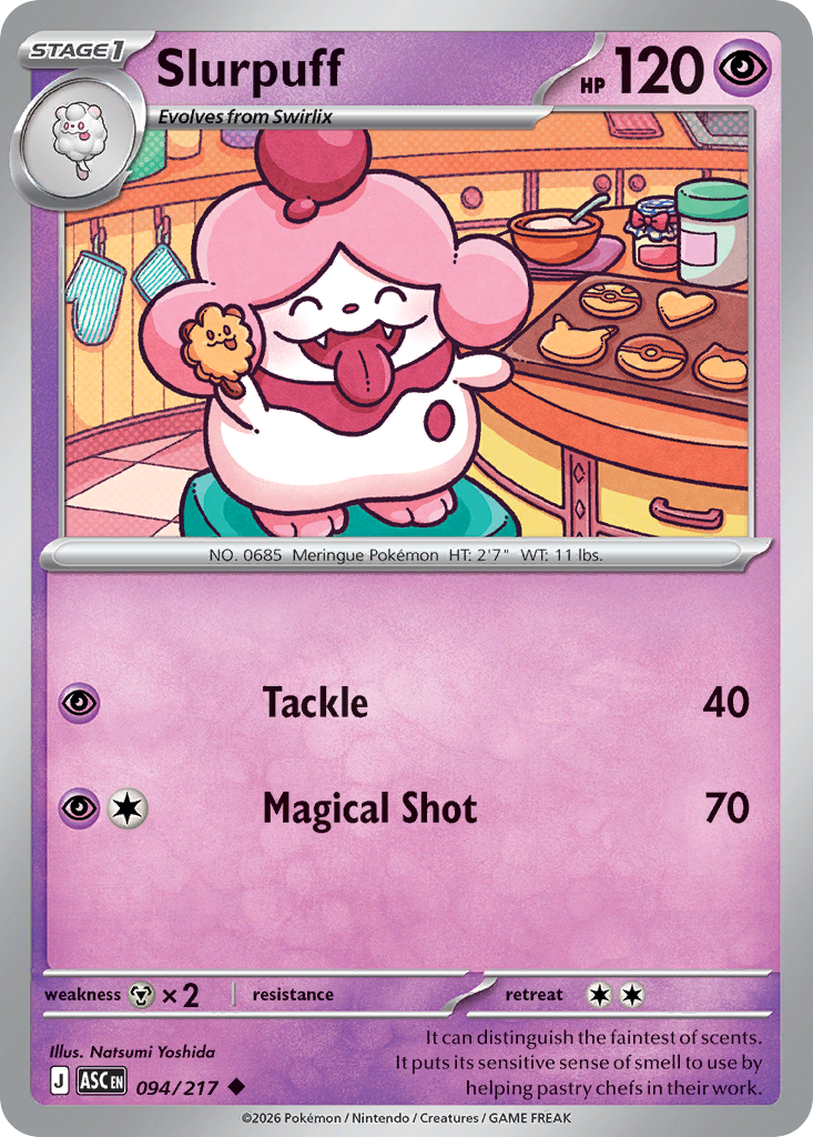 Slurpuff – Ascended Heroes 094/217 Pokémon card