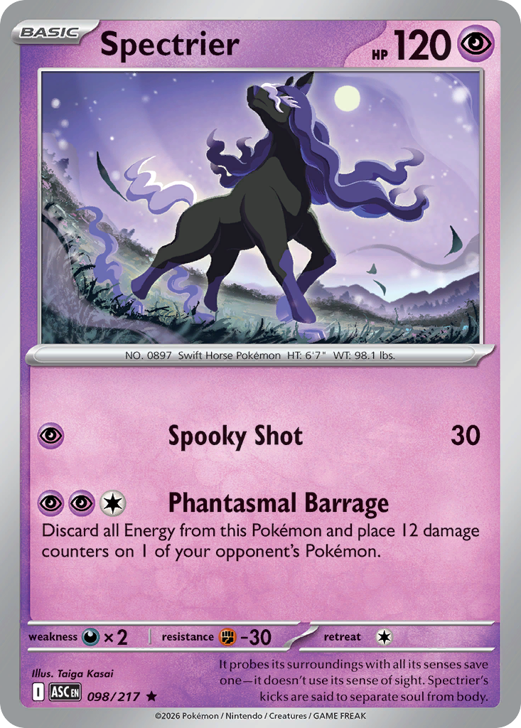 Spectrier – Ascended Heroes 098/217 Pokémon card