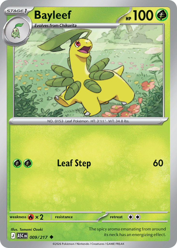 Bayleef – Ascended Heroes 009/217 Pokémon card
