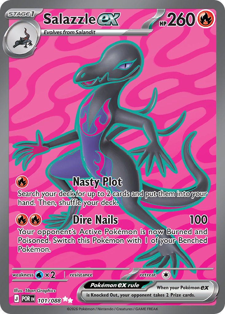 Salazzle ex – Perfect Order 101/088 Pokémon card