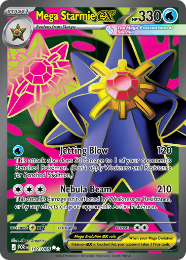 Mega Starmie ex - Perfect Order 102