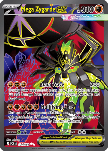 Mega Zygarde ex - Perfect Order 104
