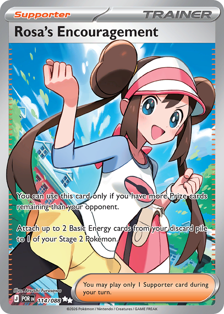 Rosa's Encouragement – Perfect Order 114/088 Pokémon card