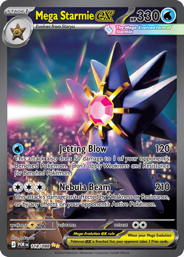 Mega Starmie ex - Perfect Order 118