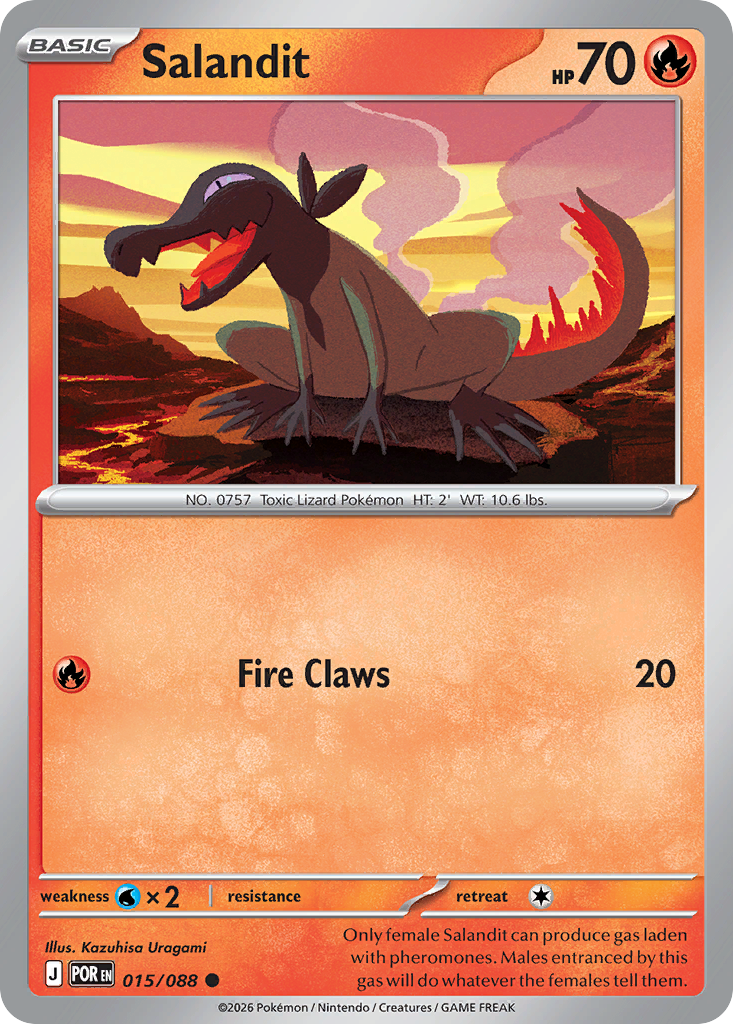 Salandit – Perfect Order 015/088 Pokémon card