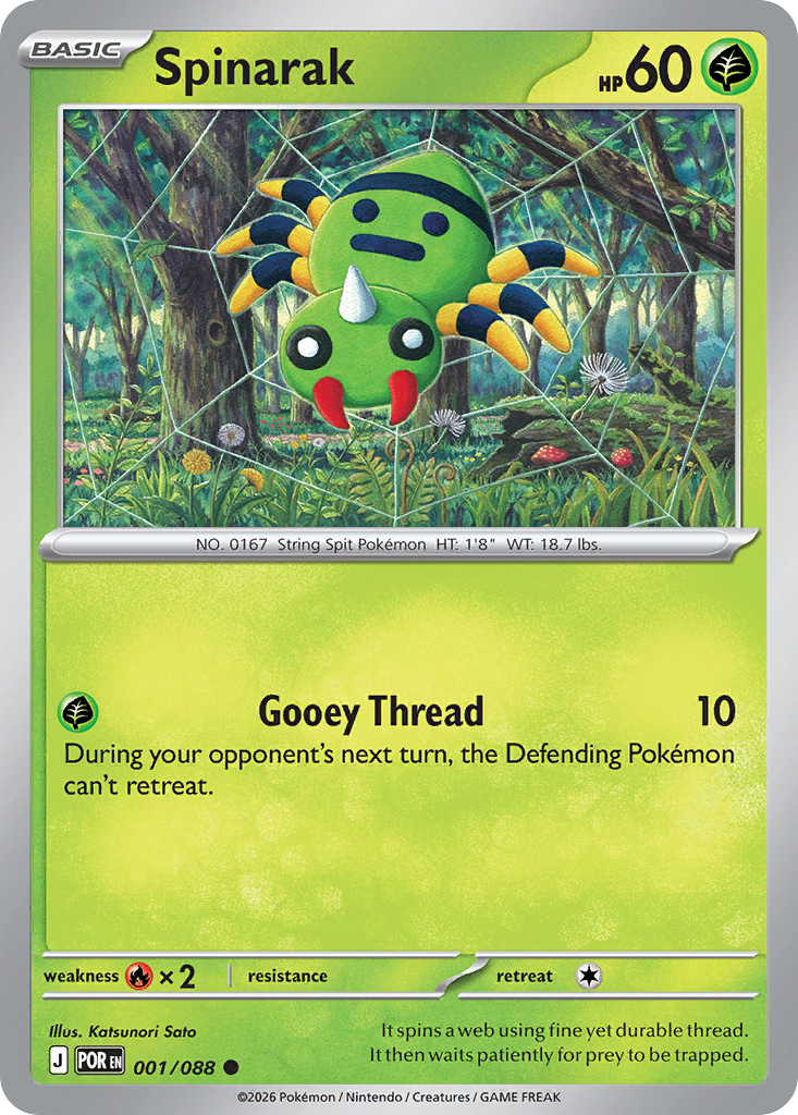 Spinarak – Perfect Order 001/088 Pokémon card