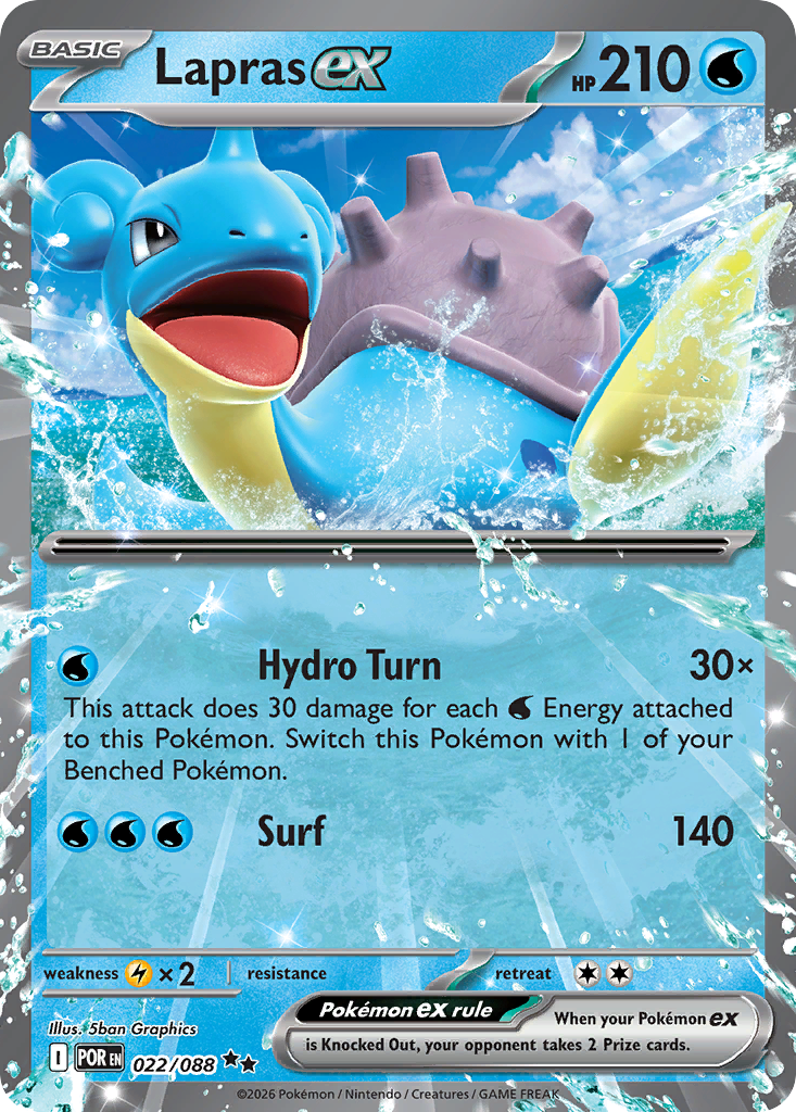 Lapras ex – Perfect Order 022/088 Pokémon card